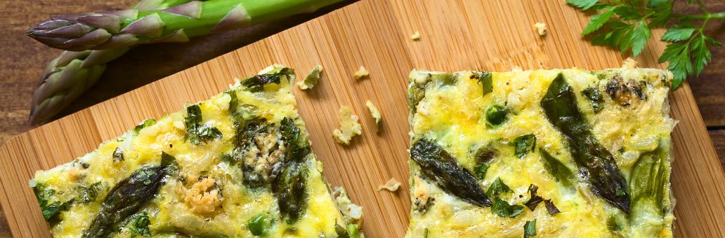 Frittata groene asperges feta