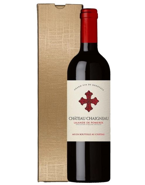 Château Chaigneau Lalande de Pomerol 2016 in cadeaudoos