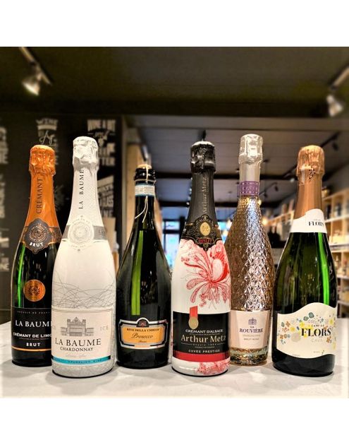 Proefpakket bubbels (6 flessen)